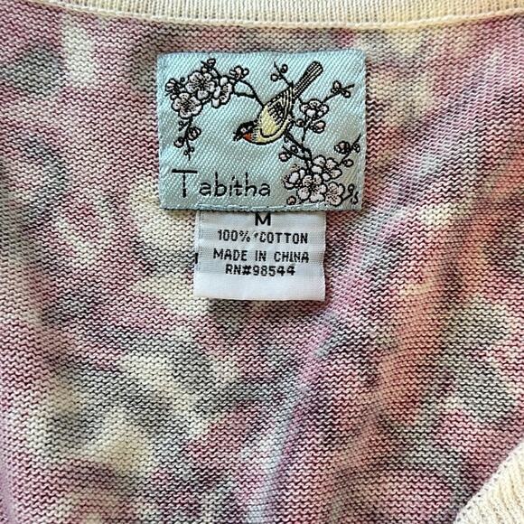 Anthropologie Tabitha Ruffle Floral Button Front Cardigan Pockets Cotton Size M - Picture 9 of 14